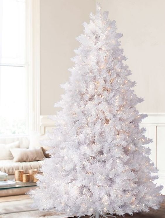 L'arbre de Noël, tout blanc !