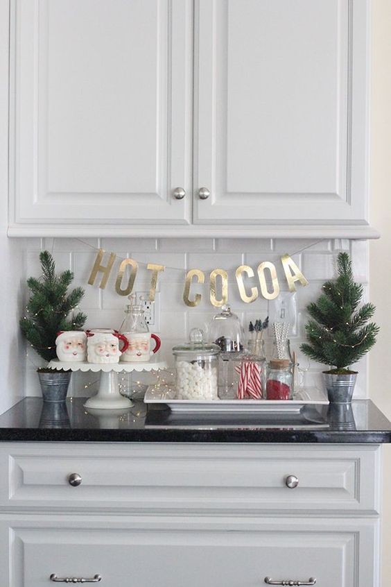 Créez un nouvel espace dans la cuisine, seulement pour les fêtes de fin d'année