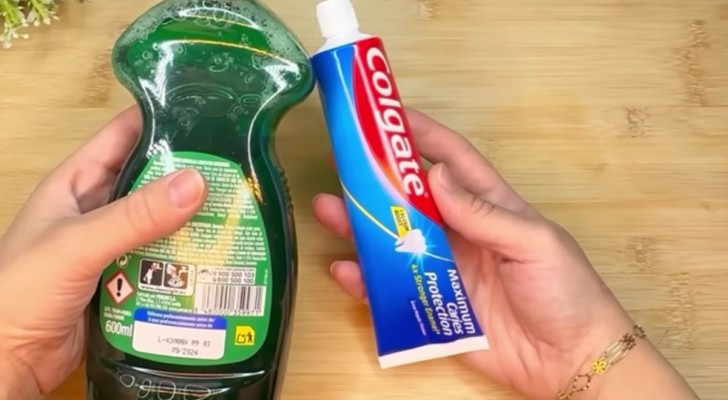 Comment préparer le produit avec du dentifrice et du liquide vaisselle