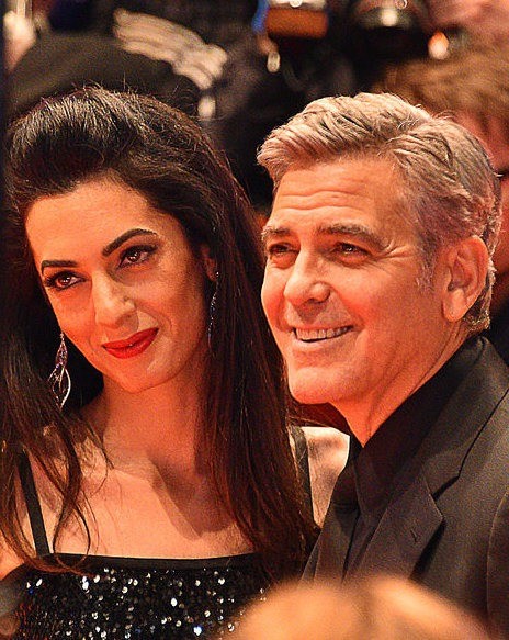 Das berühmte Paar George und Amal Clooney