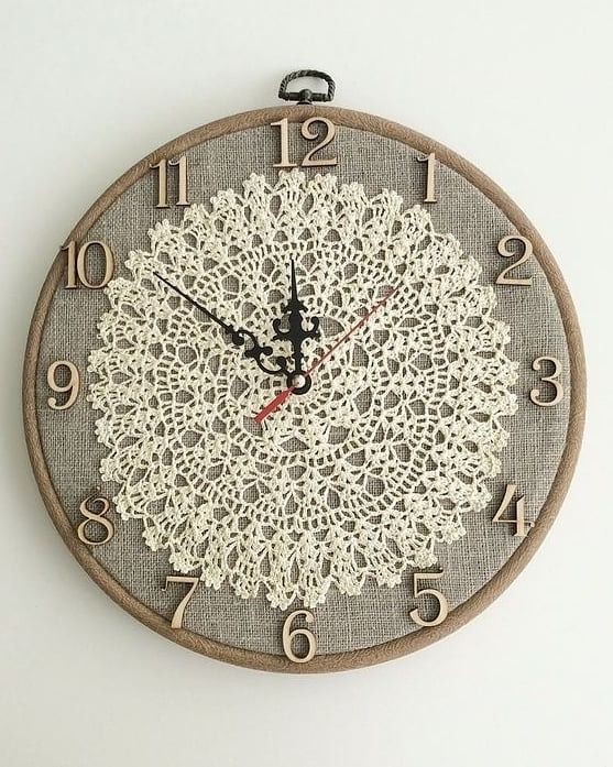 Une horloge aussi devient un détail vintage
