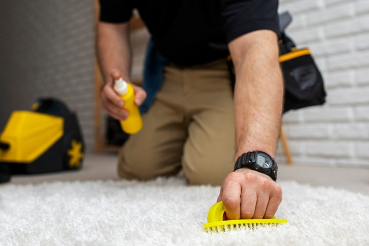 Eliminera en stearinfläck från mattan med värme