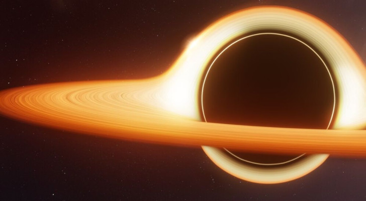 Het leven van een ster met een zwart gat erin
