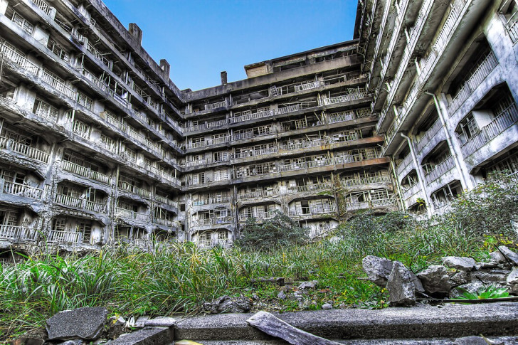 De kolenmijnen van Hashima