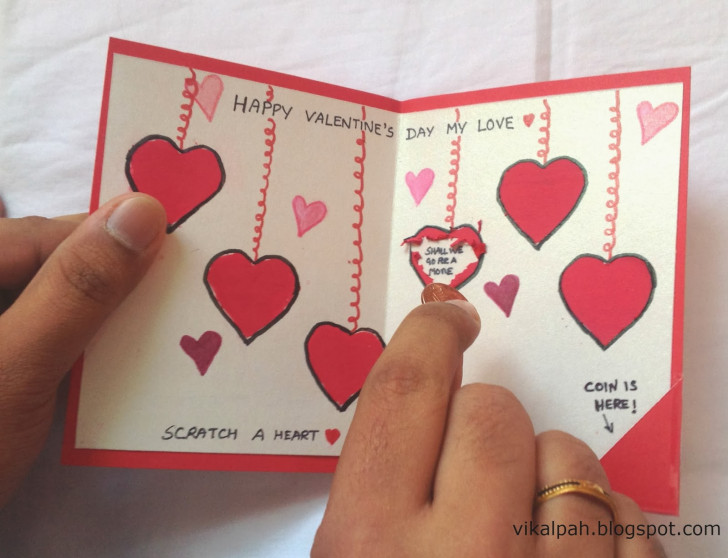3. Carte à gratter Saint Valentin