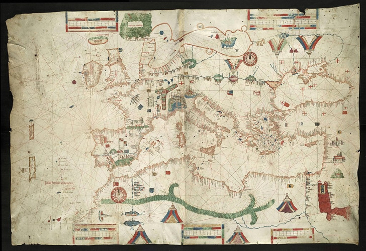 Caractéristiques des cartes portulans médiévales