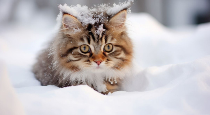 Il gatto e la neve: quando la curiosità non basta