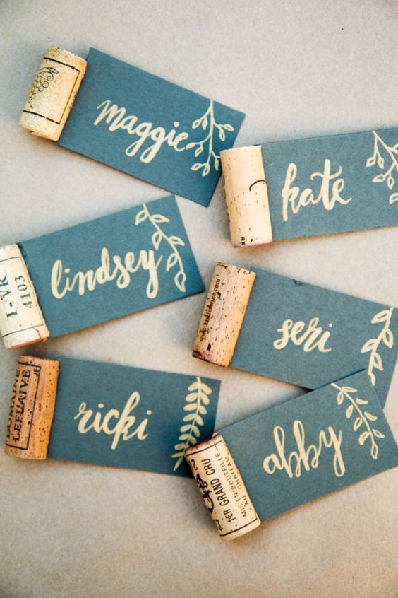 A rustic touch: corks