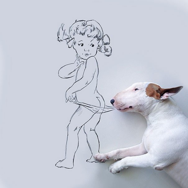 Een hond en een marker vormen een perfecte match: hier zie je hoe dit kunstproject tot stand is gekomen - 15