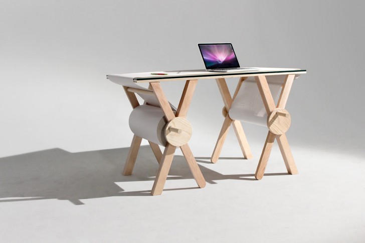 Op dit bureau met papier op rol kan je honderden meters aan ideeën en ontwerpen kwijt - 2