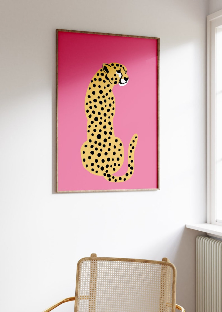 Luipaarden als kunst in huis