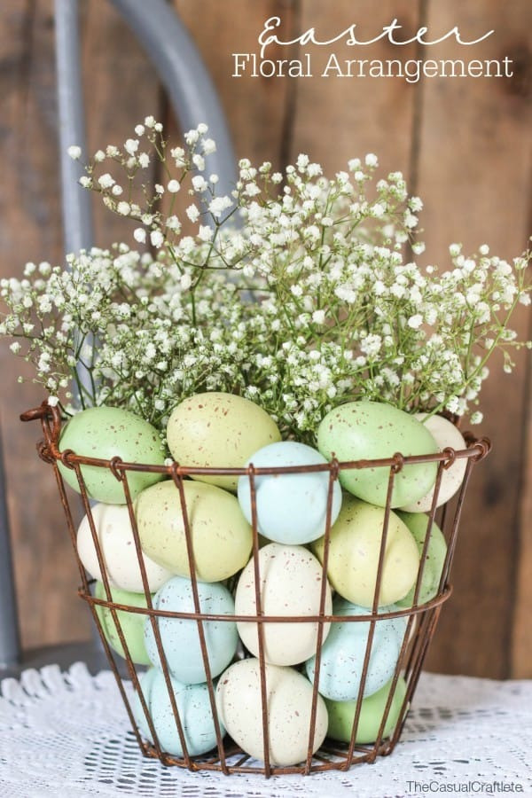 7. Floral arrangement with eggs