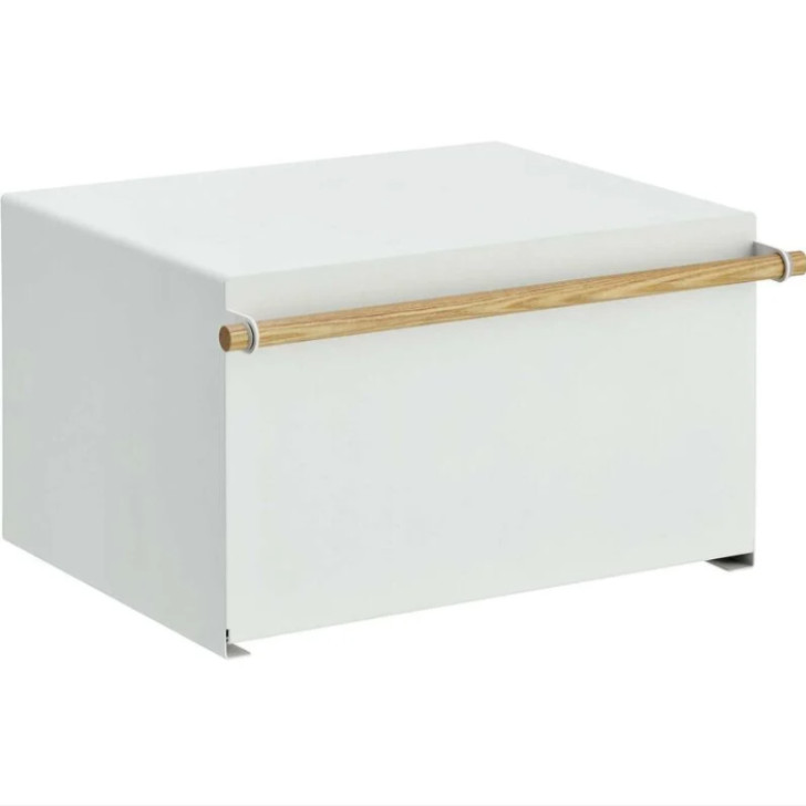 2. Countertop container with an opening front