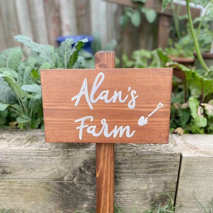 2. Rustic wooden signs