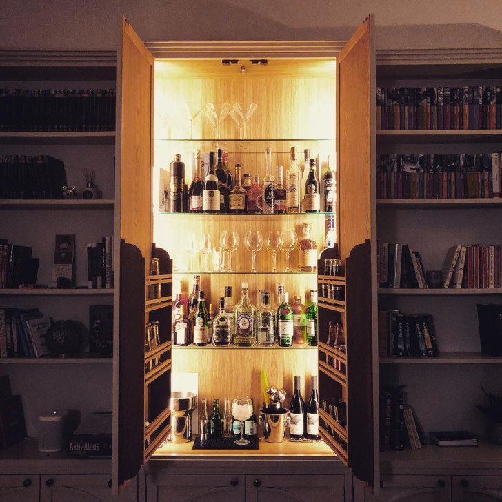 11. A surprise bar in the library