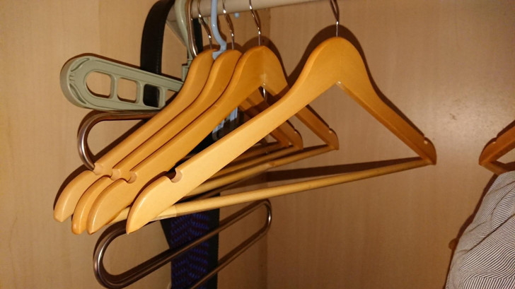 2. Wooden hangers