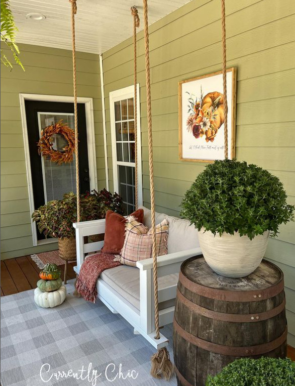 1. A swing on the porch
