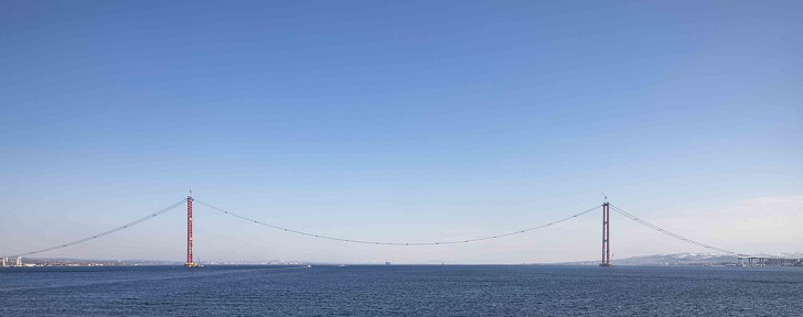 Il ponte sospeso di Çanakkale in Turchia è il più lungo del mondo