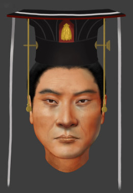 Gesichtsrekonstruktion des chinesischen Kaisers Wu