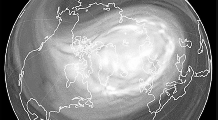 Omkering van de polaire vortex en ozonpiek