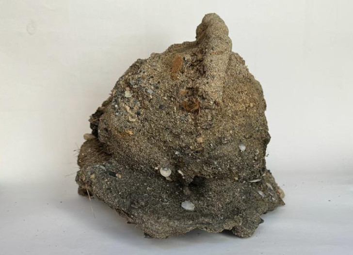 Den märkliga stenen som hittades i havet utanför Sicilien, Italien