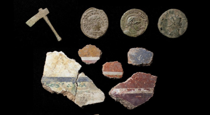I reperti trovati nel complesso di ville romane