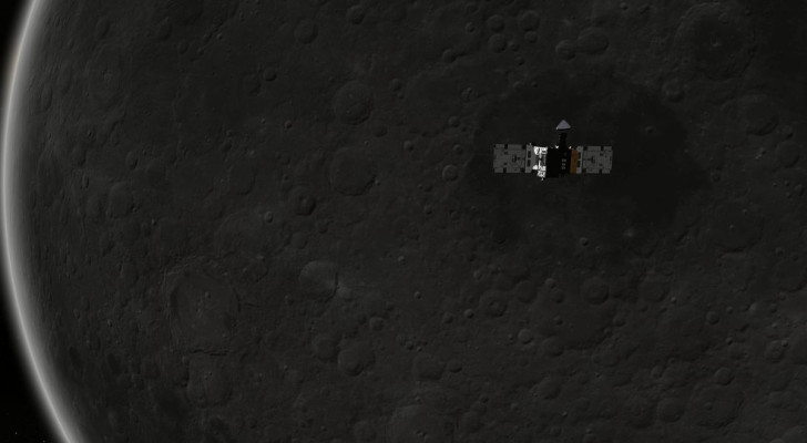 De sonde Danuri draait in een baan om de maan