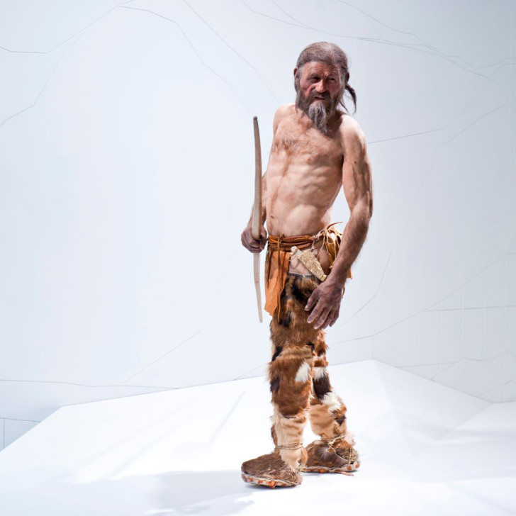 Reconstructie van Ötzi, de ijsman
