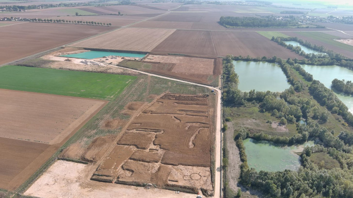 Veduta generale della cava di ghiaia di Marliens