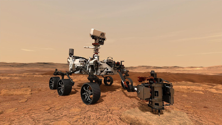 Le rover Perseverance sur Marte