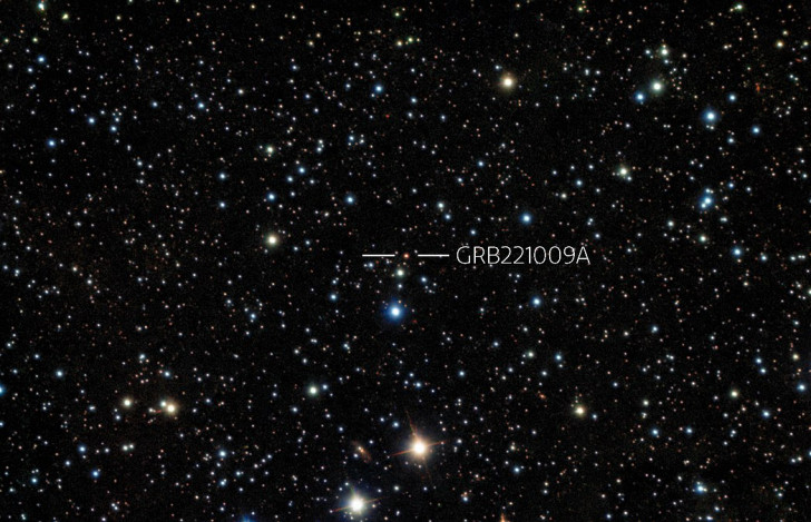Nahezu gleichzeitige Beobachtung von GRB221009A von Gemini South in Chile