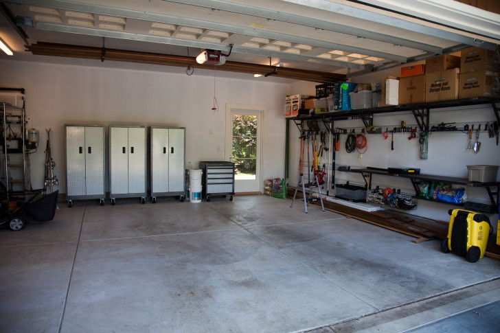 interior of a garage