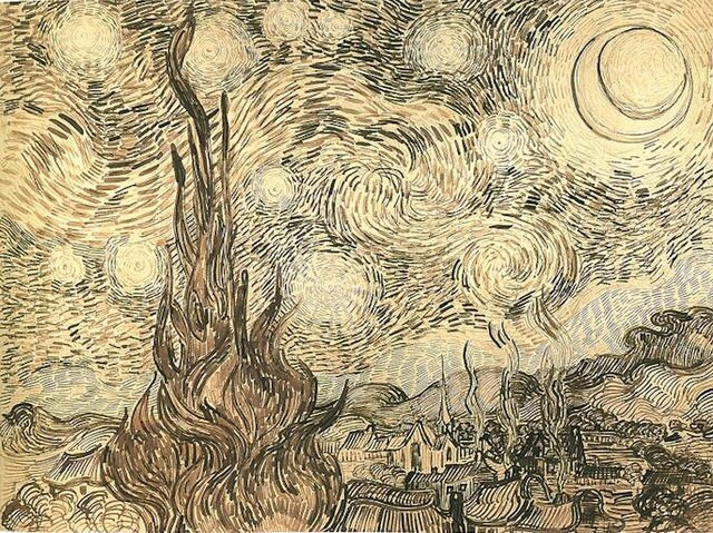 Vincent van Gogh, Nuit étoilée (Saint-Rémy, juin 1889)