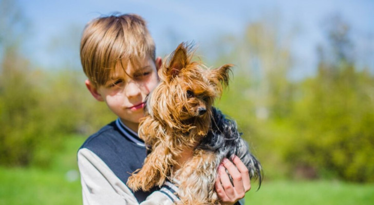 cane e bambino