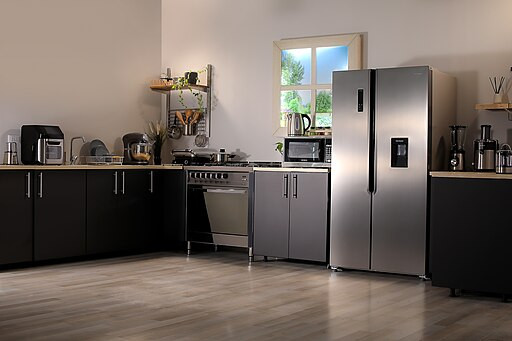 A kitchen with lots of modern appliances