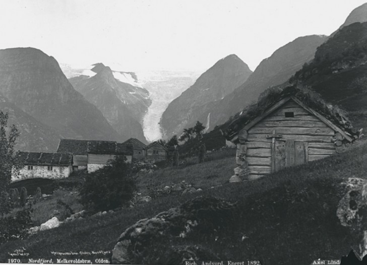 2. Ghiacciaio Melkevollbreen, Stryn, nel 1888 e nel 2007