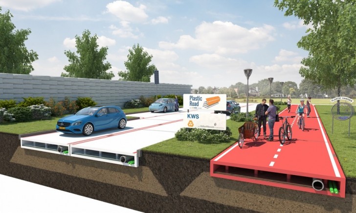 In Olanda si costruisce la prima strada interamente prodotta con plastica riciclata - 2
