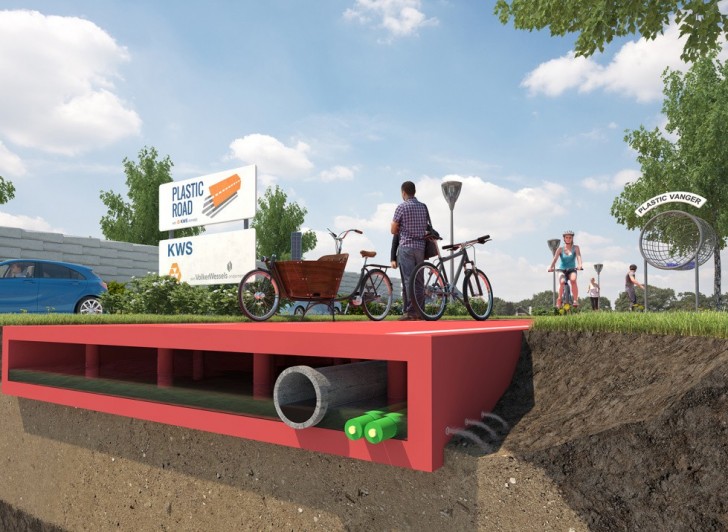 In Olanda si costruisce la prima strada interamente prodotta con plastica riciclata - 4
