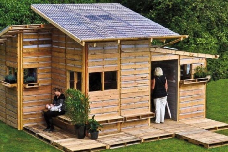 Ecco come costruire una casa di pallet in un solo giorno ... Progetto costruzione casetta in legno