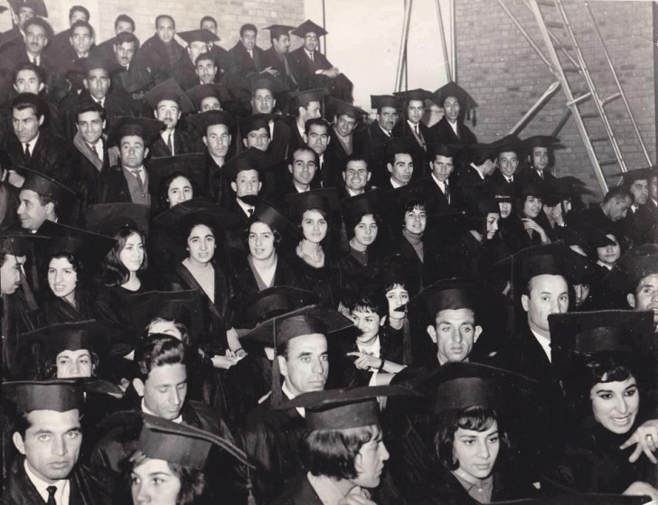 Certains étudiants de l'Université de Kaboul en 1960