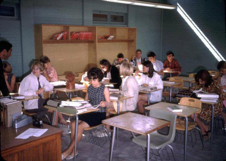 Salle de classe en 1960