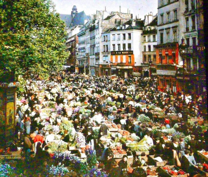 Deze kleurenfoto's van Parijs werden 100 jaar geleden gemaakt: om verliefd op te worden! - 12