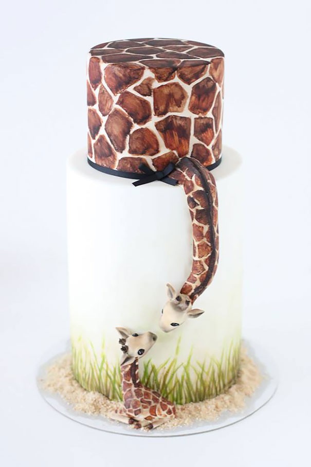 Magnifica idea questa della torta giraffa!