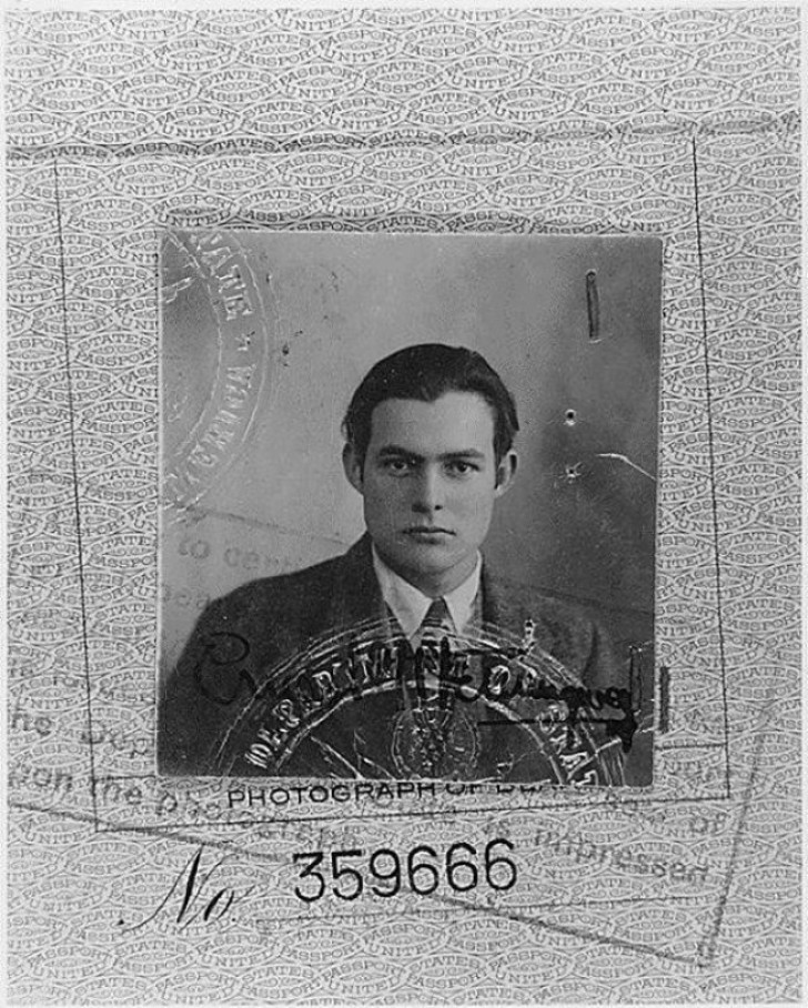 Het paspoort van Ernest Hemingway - 1923