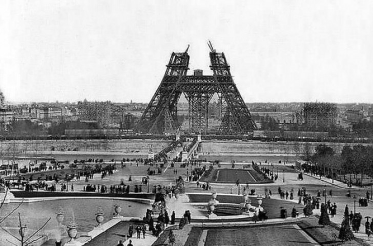 De bouw van de Eiffeltoren - 1880