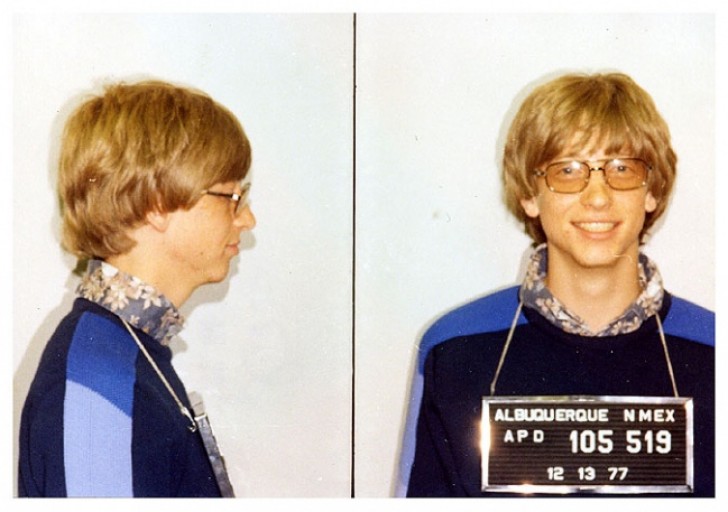 Bill Gates werd gearresteerd voor rijden zonder rijbewijs - 1977