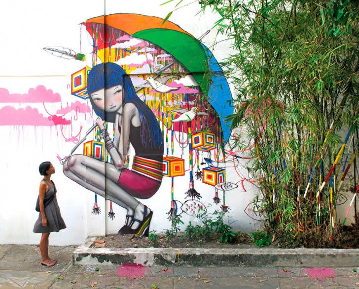 Dit zijn een aantal gigantische en krachtige graffitiwerken die steden van over de hele wereld kleuren - 13