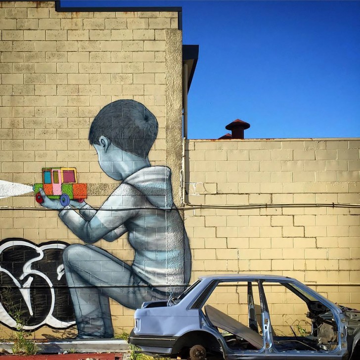 Dit zijn een aantal gigantische en krachtige graffitiwerken die steden van over de hele wereld kleuren - 24