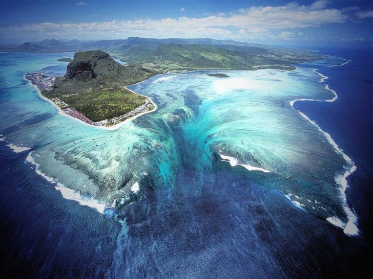 Cascata sottomarina, Mauritius