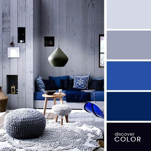 Camera in grigio e blu 